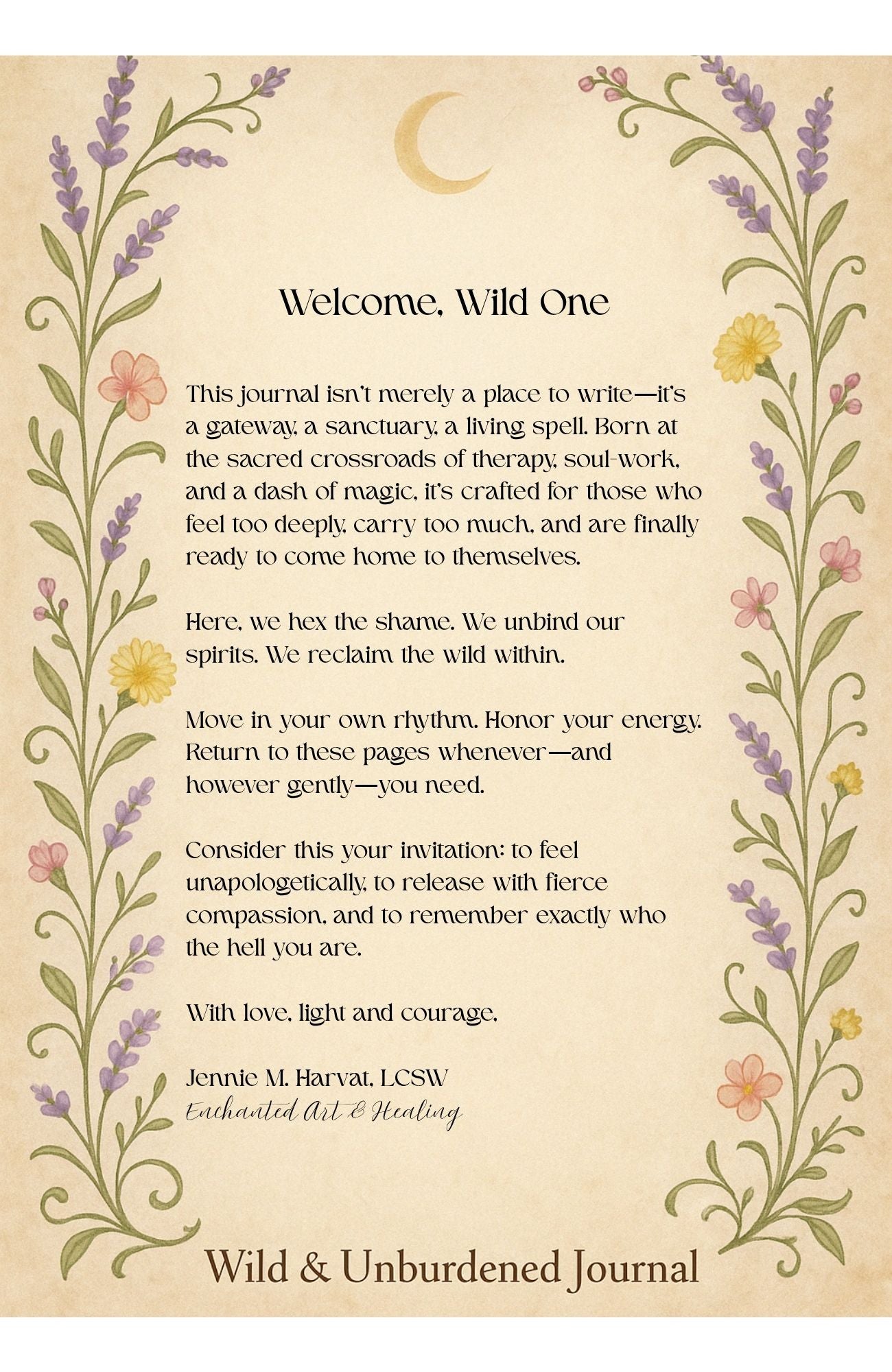 Wild & Unburdened Guided Journal
