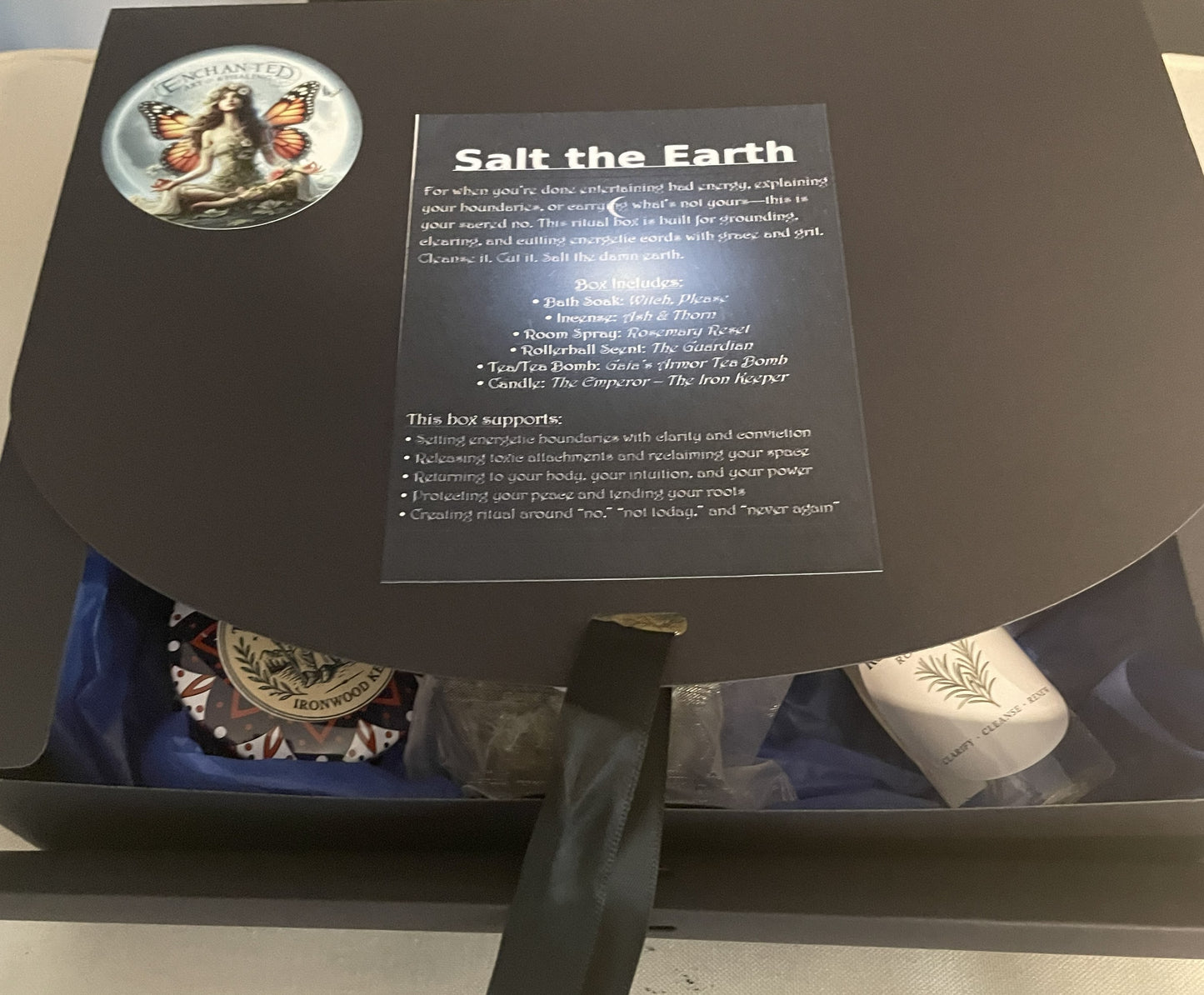 Salt the Earth Intention Box– Grounding, Clearing & Energetic Protection Ritual Set