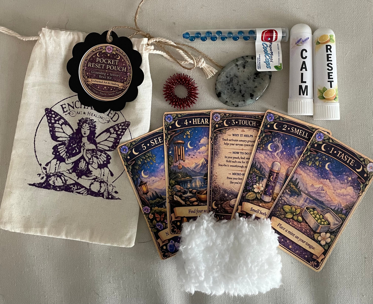 Pocket Reset Pouch — Grounding + Sensory Reset Kit