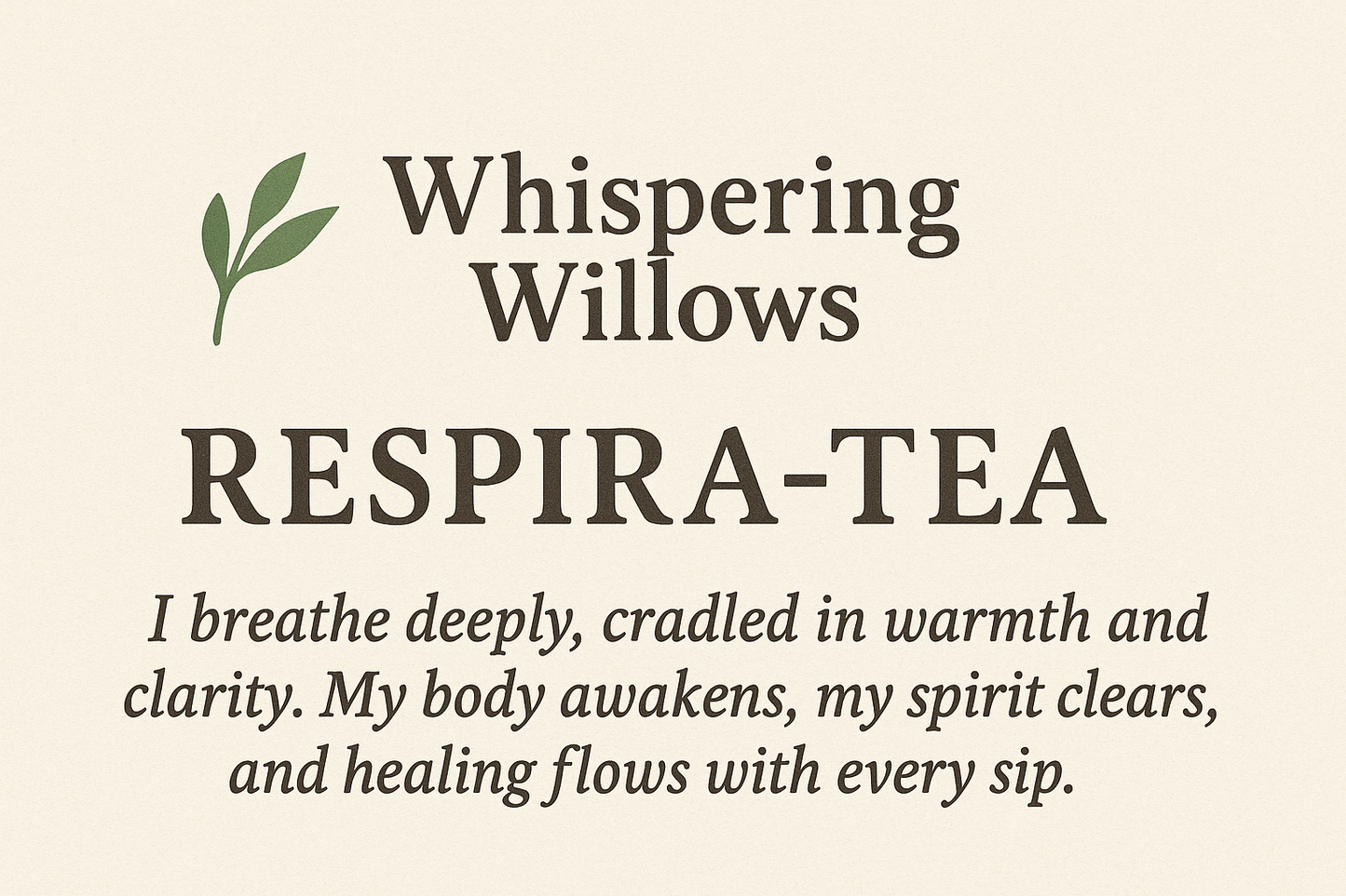 Tea - Whispering Willows Respira-Tea